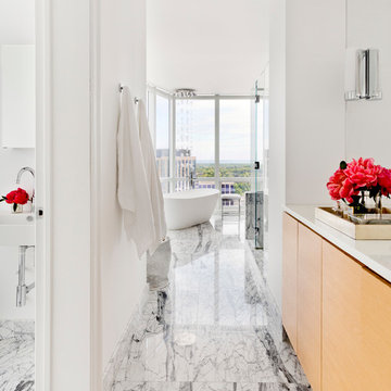 White Plains Penthouse Master Bathroom