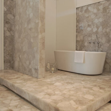 White Quartz Bathroom