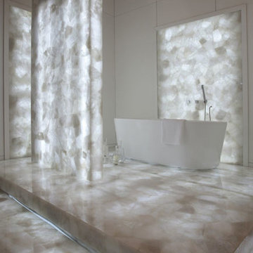 White Quartz Bathroom
