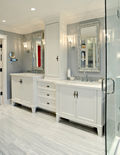 American Traditional Bathroom by Enviable Designs Inc.