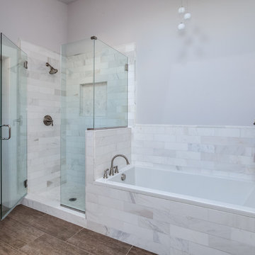 White Shaker Style Bathroom Renovation Project Denver Colorado