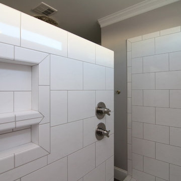White Tile Shower