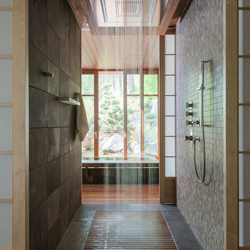 75 Doorless Shower Ideas You Ll Love, Walk In Tile Shower No Door Ideas