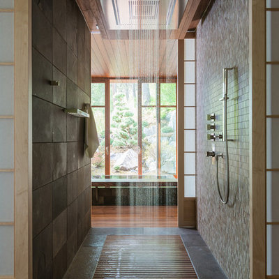 Example of a trendy bathroom design in Other