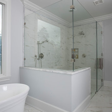 29 - Traditional Acadian Southern Master Bathroom Shower