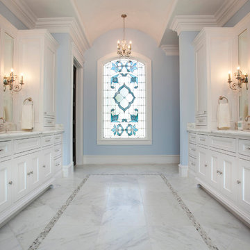 14 - Italianate Master Bathroom Stained Glass Window