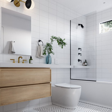 75 Beautiful Scandinavian Bathroom Ideas & Designs - January 2023 ...