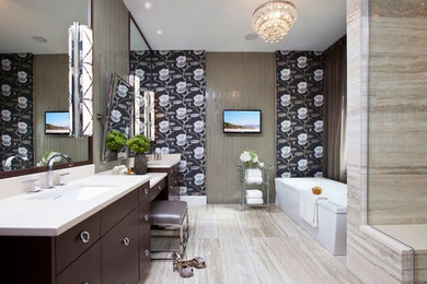 Inspiration for a contemporary bathroom remodel in Other