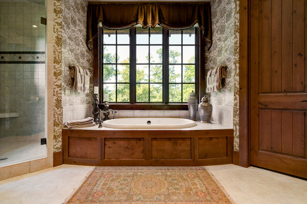 Transitional Bathroom by Dianne Davant and Associates
