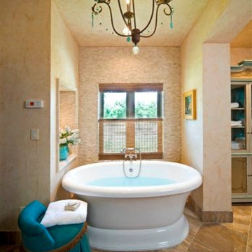 Wonderfully Western Bathroom by Design House, Inc.