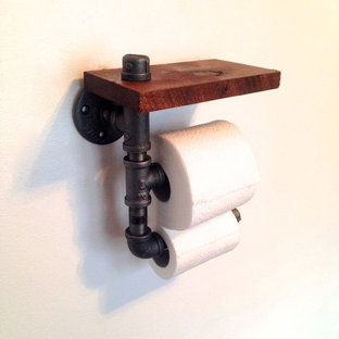 Diseño de cuarto de baño rural pequeño