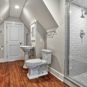 Wood Floor Attic Bathroom