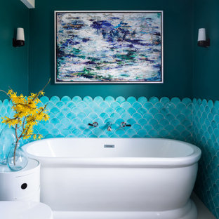 This is an example of an eclectic bathroom in Other.
