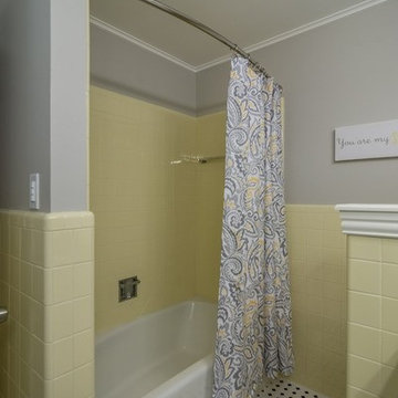 Yellow Tile Bathroom Update