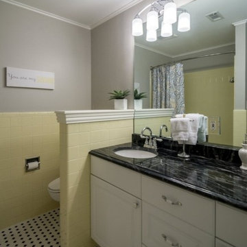 Yellow Tile Bathroom Update