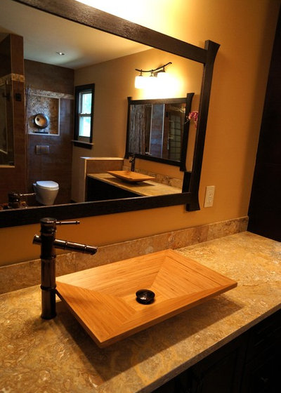 コンテンポラリー 浴室 by StoneMar Natural Stone Company LLC
