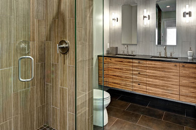 Example of a trendy bathroom design in Minneapolis