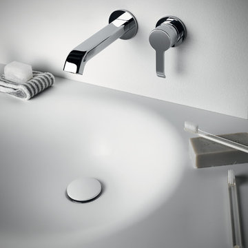 Zucchetti ON collection - 2-hole built-in single lever basin mixer.