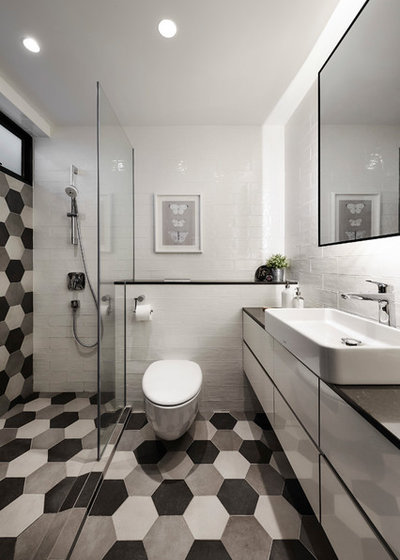 Contemporary Bathroom by akiHAUS Design Studio