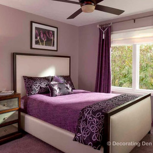 Example of a trendy bedroom design in Cleveland