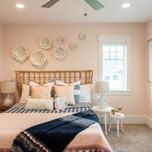 75 Beautiful Beige Bedroom With Pink Walls Pictures Ideas January 2021 Houzz