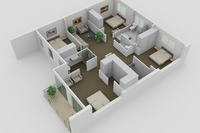 3D Floor Plan Design & Modeling