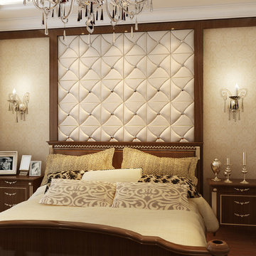 3D Leather Tile For Bedroom Design