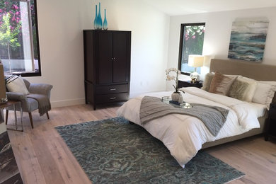 Contemporary bedroom in Sacramento.