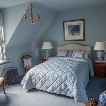 A Calming Blue Bedroom