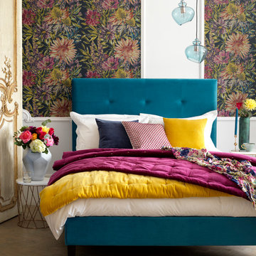 A Vibrant Eclectic Master Bedroom