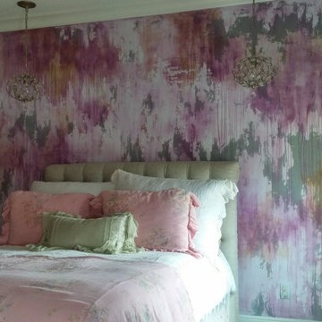 Abstract Glamour - Teenage Bedroom Accent Wall