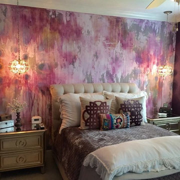 Abstract Glamour - Teenage Bedroom Accent Wall