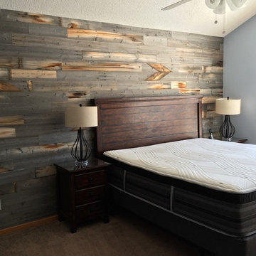 Accent wall in the master bedroom
