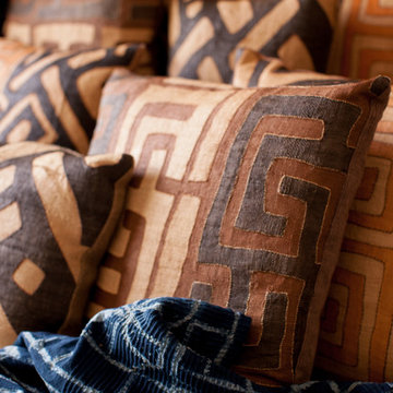African Kuba Cloth Pillows