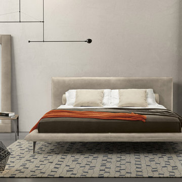 Alfred Leather Platform Bed by Gamma