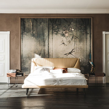 Amadeus Leather Bed by Cattelan Italia