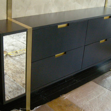 Antiqued Mirrored Furniture