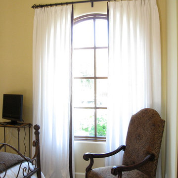 Arched Window Linen Drapery