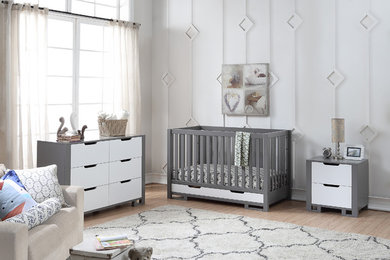Inspiration for a contemporary nursery remodel in Other