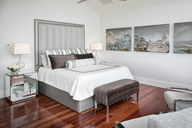 Design ideas for a contemporary bedroom in Baltimore.