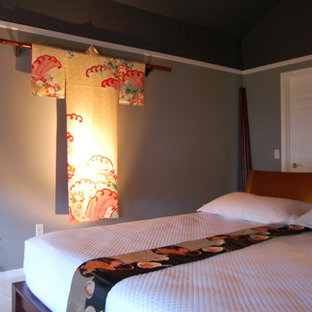 Example of an asian bedroom design in Other