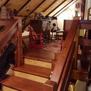 Großes Rustikales Schlafzimmer in Atlanta
