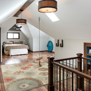 Attic master suite with a Hobbit Hole
