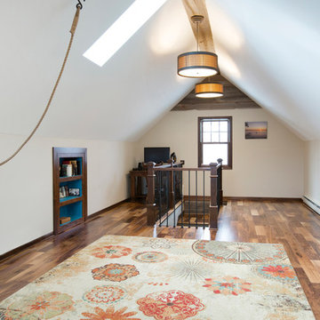 Attic master suite with a Hobbit Hole