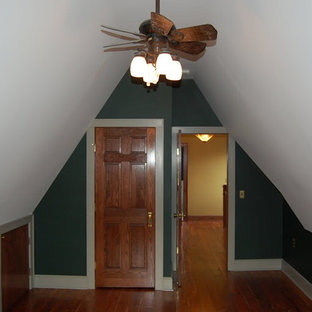 Example of an arts and crafts bedroom design in New York