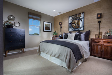 Example of a bedroom design in Orange County