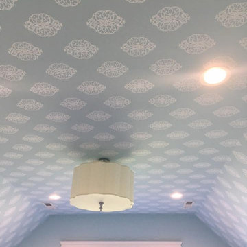 Baby Blue Ceiling Wallpaper