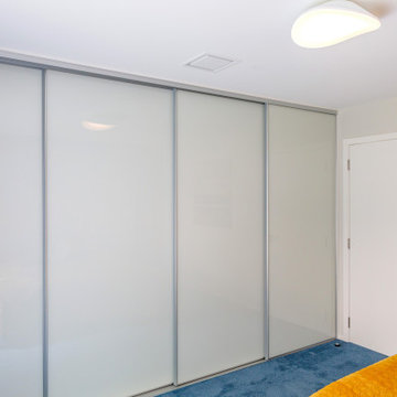 Back-painted Glass Sliding Wardrobe Doors