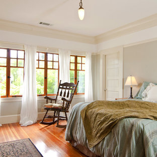 Inspiration for a craftsman bedroom remodel in San Francisco with gray walls