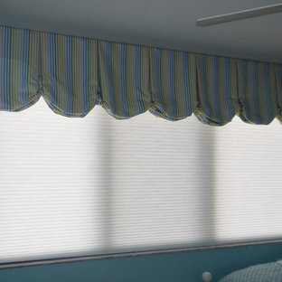 Balloon Valance Over Cellular Shade Houzz
